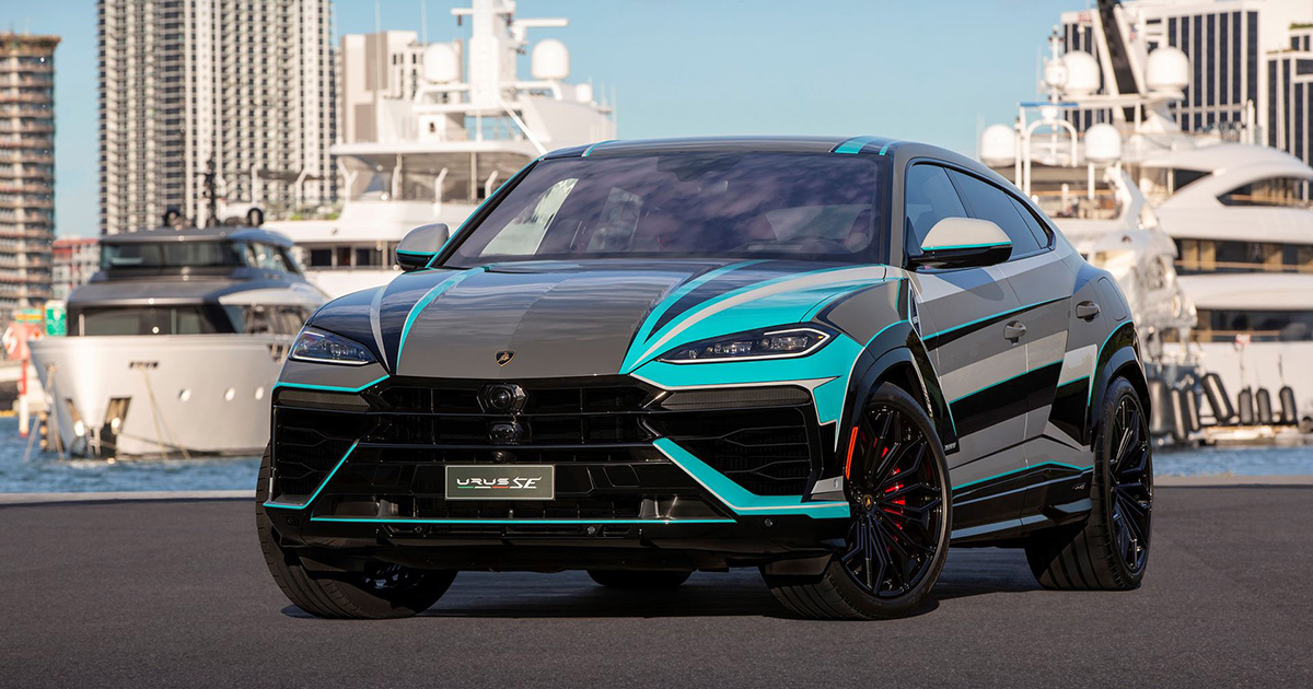 Lamborghini Urus SE con una pintura de diseño único en Art Basel Lamborghini Urus SE con una pintura de diseño único en Art Basel