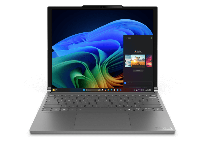 Pantalla del Lenovo ThinkBook Plus desplegada Pantalla del Lenovo ThinkBook Plus desplegada
