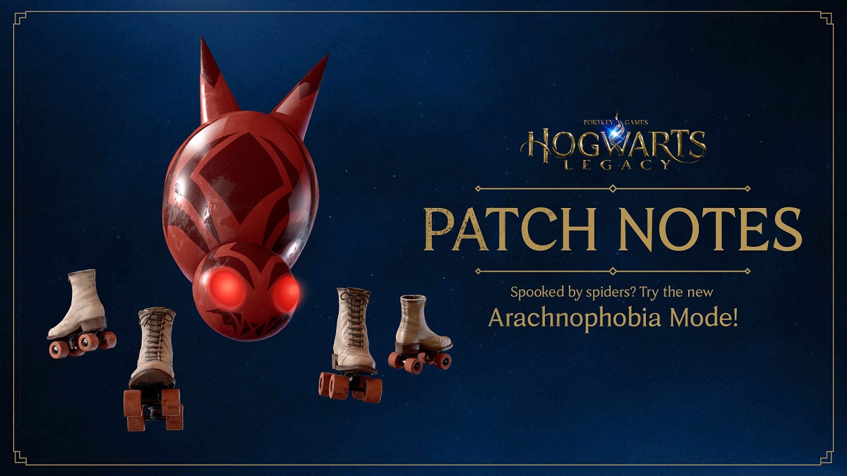 Las arañas ya no dan miedo: Hogwarts Legacy recibe un parche que corrige errores e introduce un modo especial para los jugadores aracnofóbicos.
