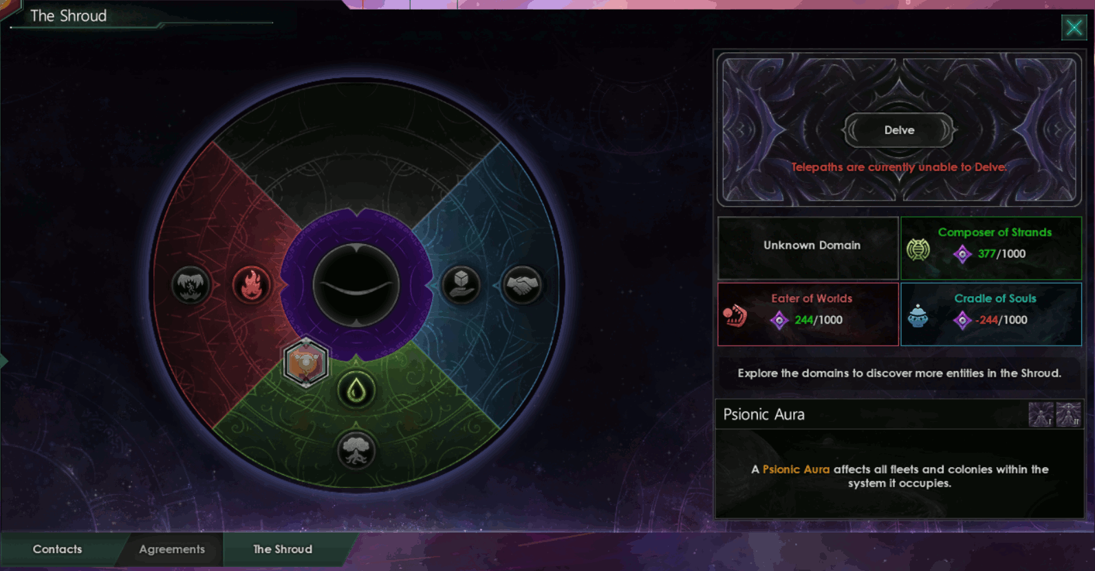 Anuncio del complemento Shadows of the Shroud para Stellaris Anuncio del complemento Shadows of the Shroud para Stellaris