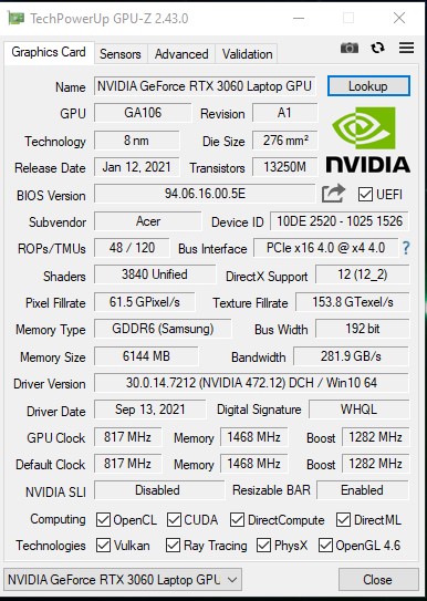 Análisis del Acer Predator Triton 300 SE: un depredador de los juegos del tamaño de un ultrabook-34 Análisis del Acer Predator Triton 300 SE: un depredador de los juegos del tamaño de un ultrabook-34