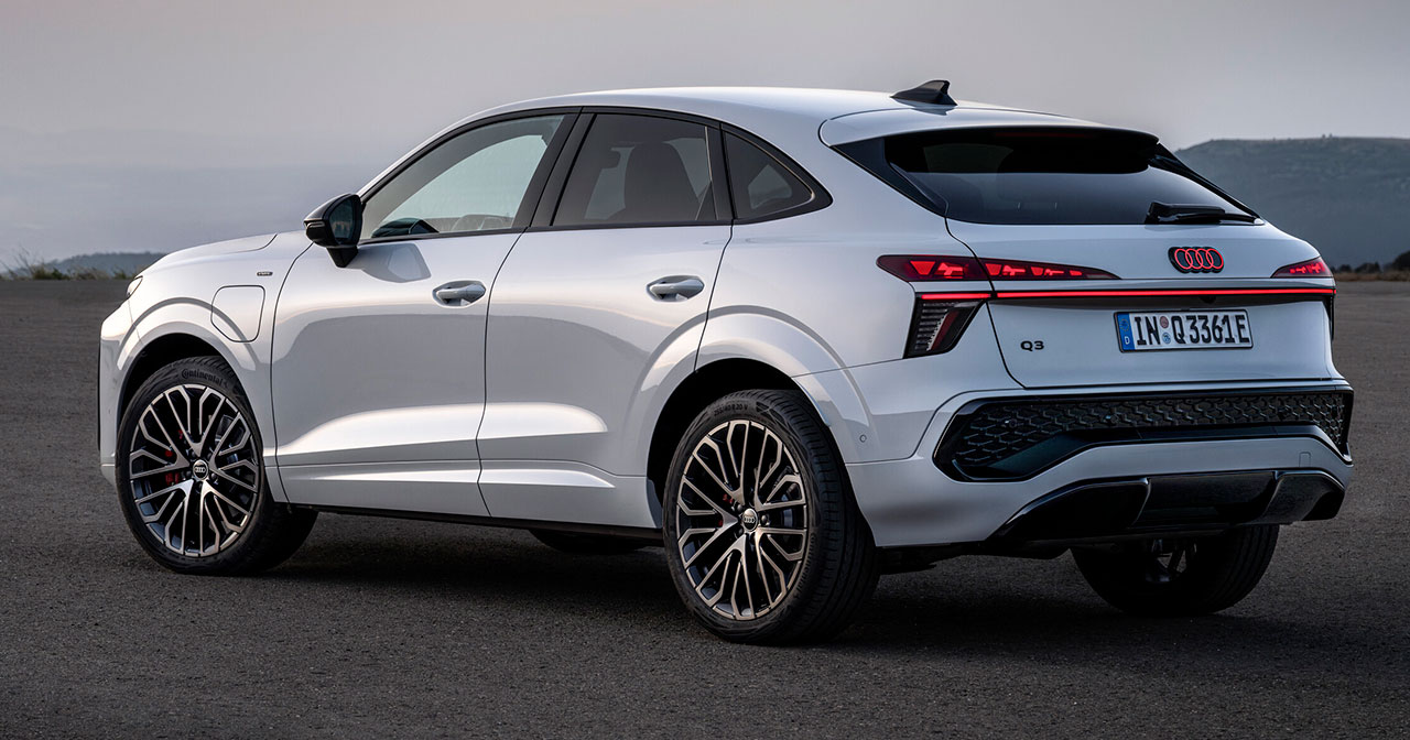 Parte trasera del Audi Q3 Sportback
