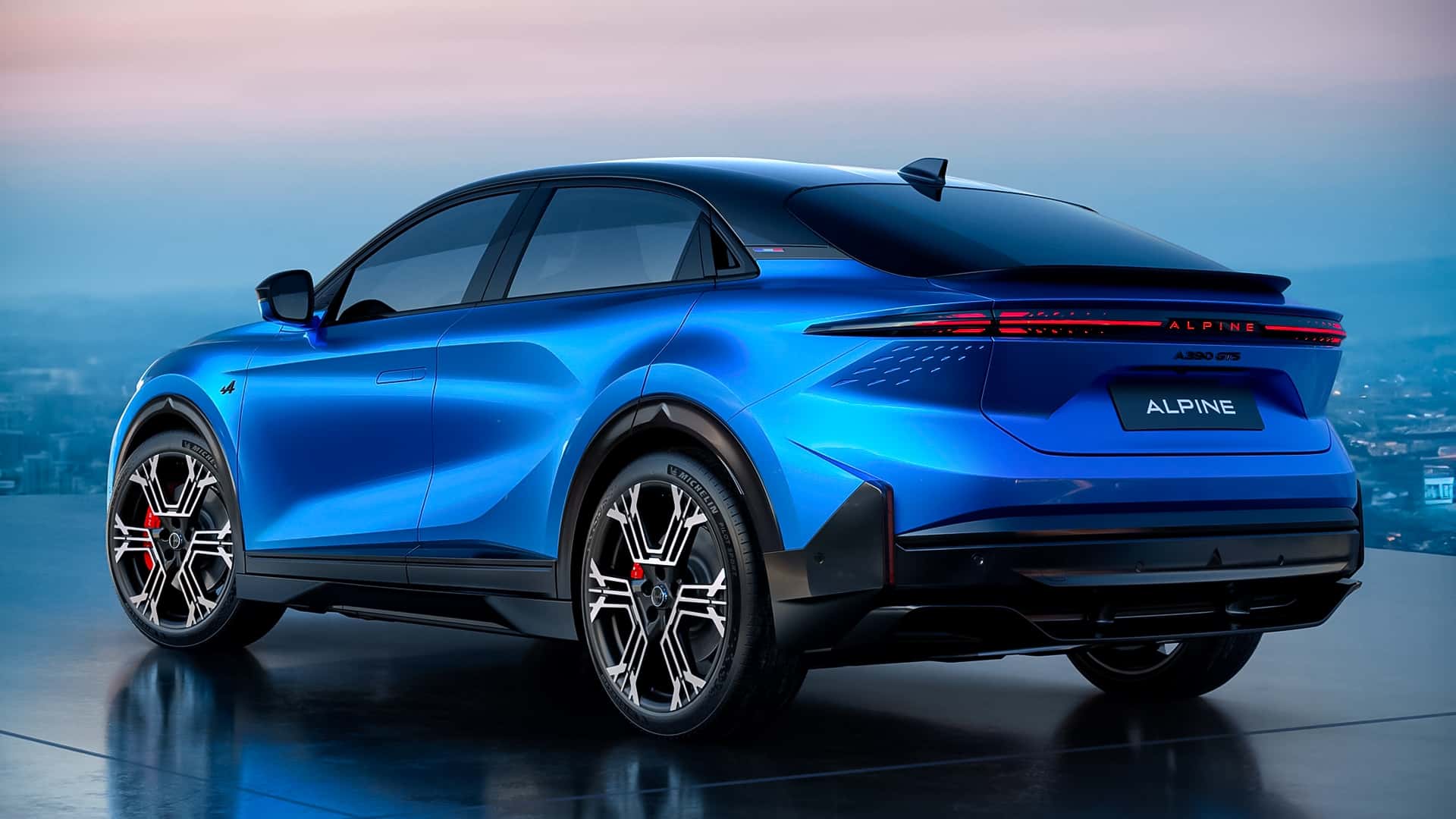 Vista trasera del Alpine A390
