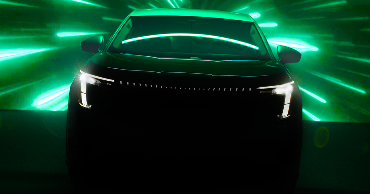 Imagen teaser de la parte trasera del Skoda Space