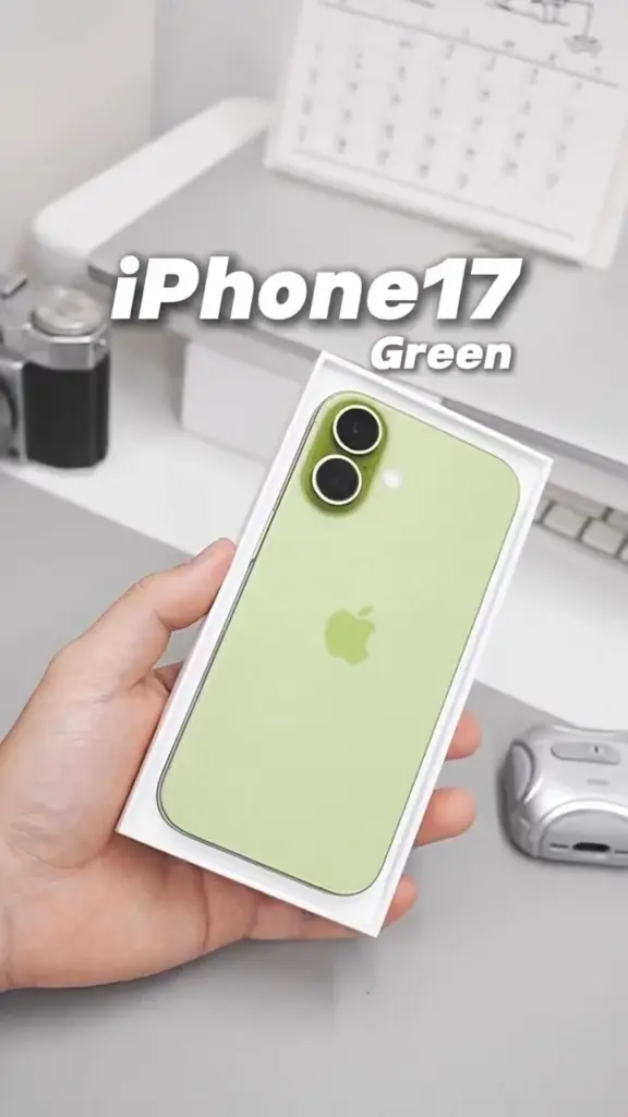 Probable color verde del iPhone 17