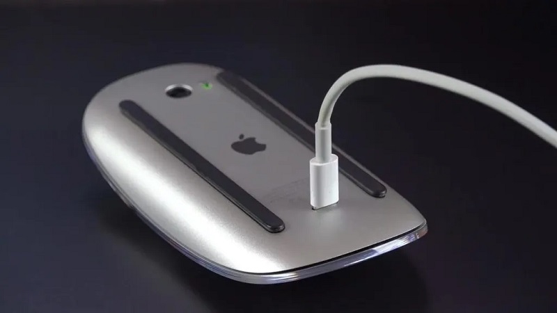 Proceso de carga del modelo actual de Magic Mouse