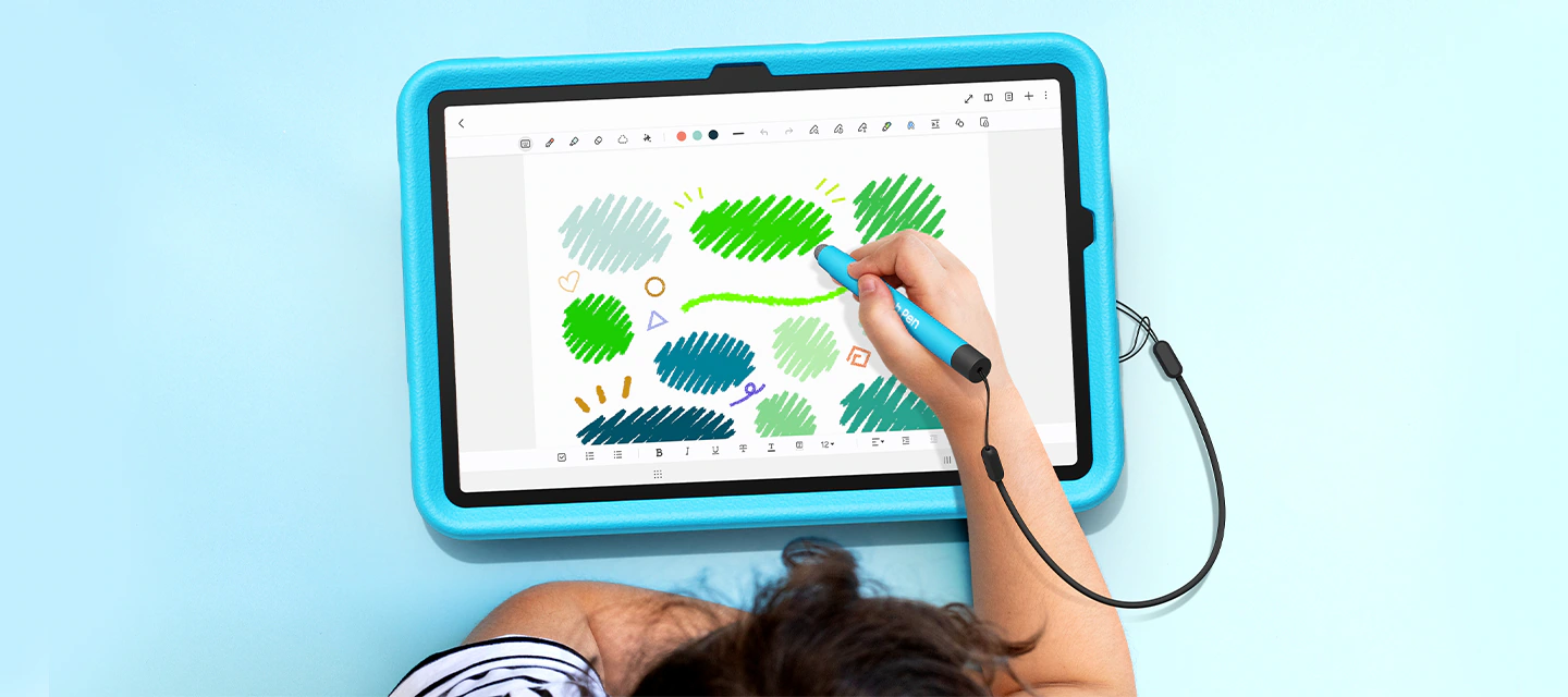 Galaxy Tab A11+ Kids Edition con aplicaciones educativas