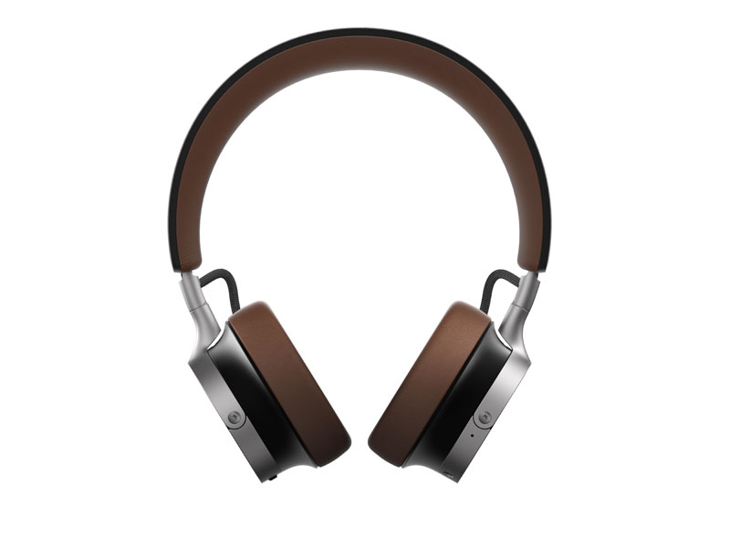 Vista frontal de los auriculares Beyerdynamic Aventho 100 marrones Vista frontal de los auriculares Beyerdynamic Aventho 100 marrones