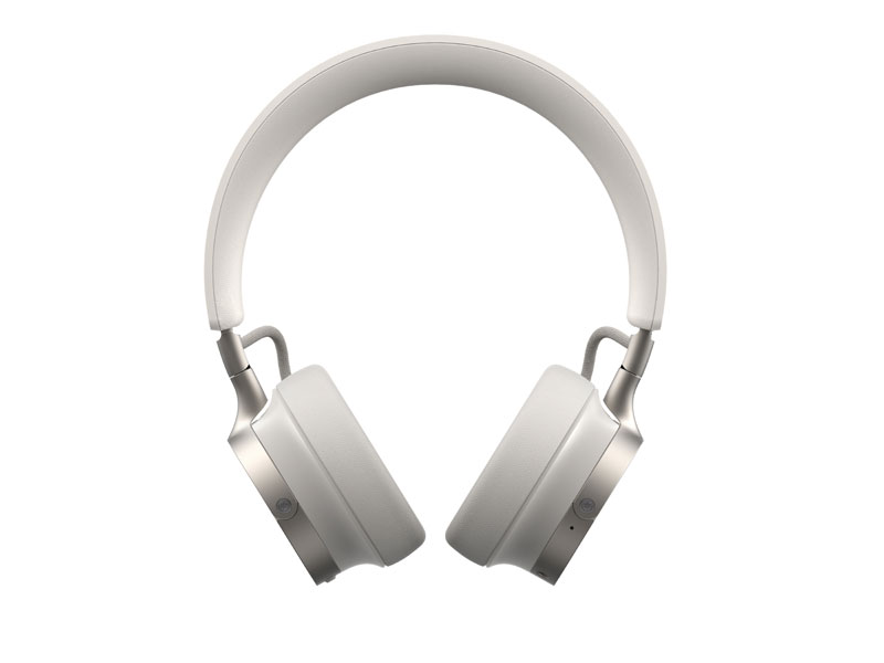 Vista frontal de los auriculares Beyerdynamic Aventho 100 blancos Vista frontal de los auriculares Beyerdynamic Aventho 100 blancos