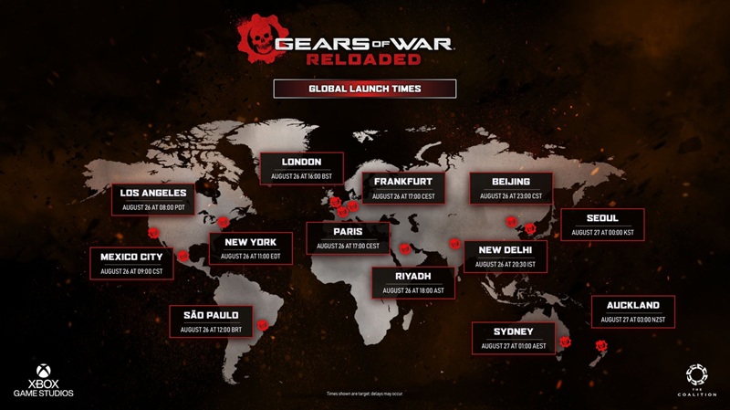 Mapa de accesibilidad de Gears of War: Reloaded Mapa de accesibilidad de Gears of War: Reloaded