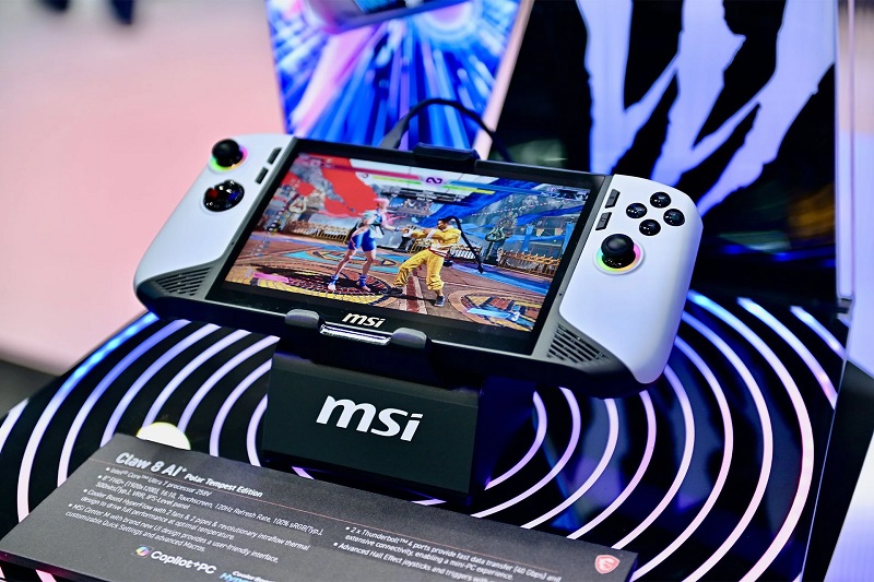MSI Claw 8 AI+ Polar Tempest Edition en Computex 2025