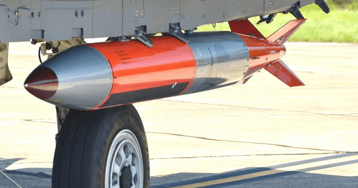 Un prototipo de la bomba B61-12. Ilustración: FUERZA AÉREA DE EE. UU.