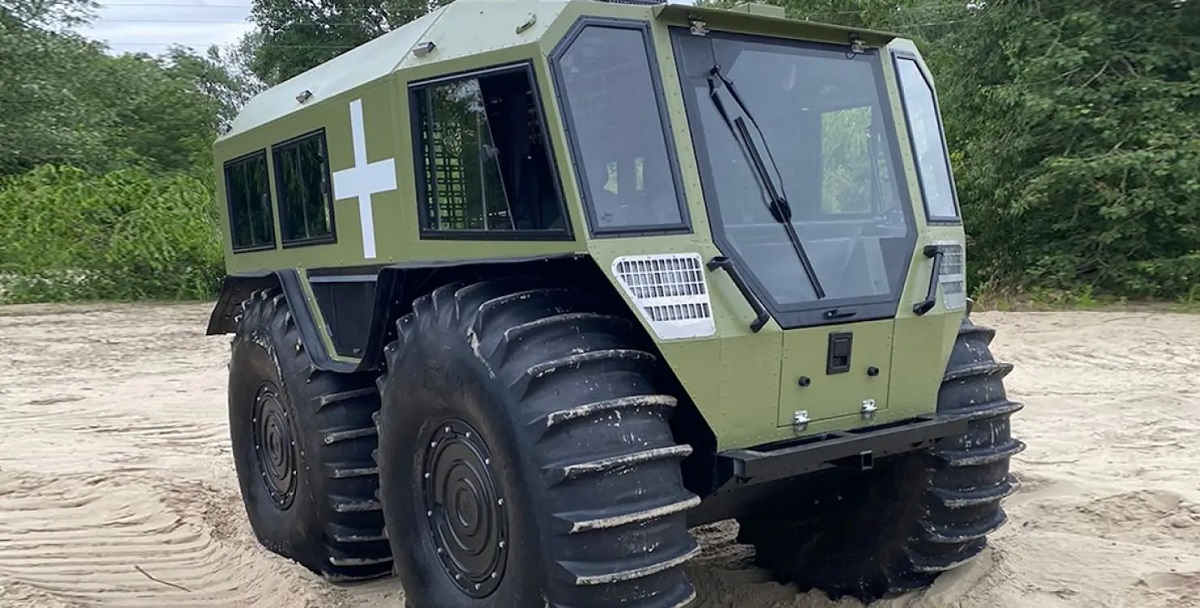 El Ejército Ucraniano recibirá un nuevo vehículo anfibio todoterreno nacional "TAKHA", que puede hacer frente a la mayoría de los tipos de obstáculos. El Ejército Ucraniano recibirá un nuevo vehículo anfibio todoterreno nacional "TAKHA", que puede hacer frente a la mayoría de los tipos de obstáculos.