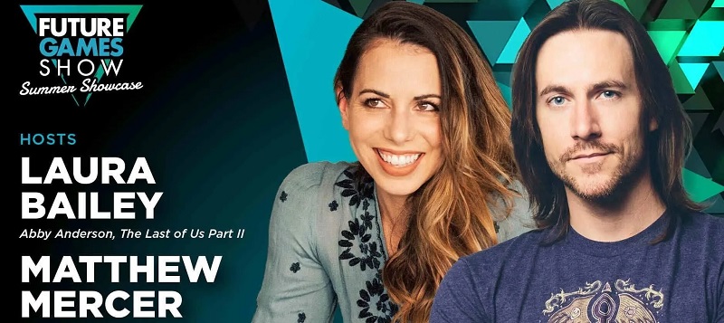 Laura Bailey y Matt Mercer Laura Bailey y Matt Mercer en el Future Games Show