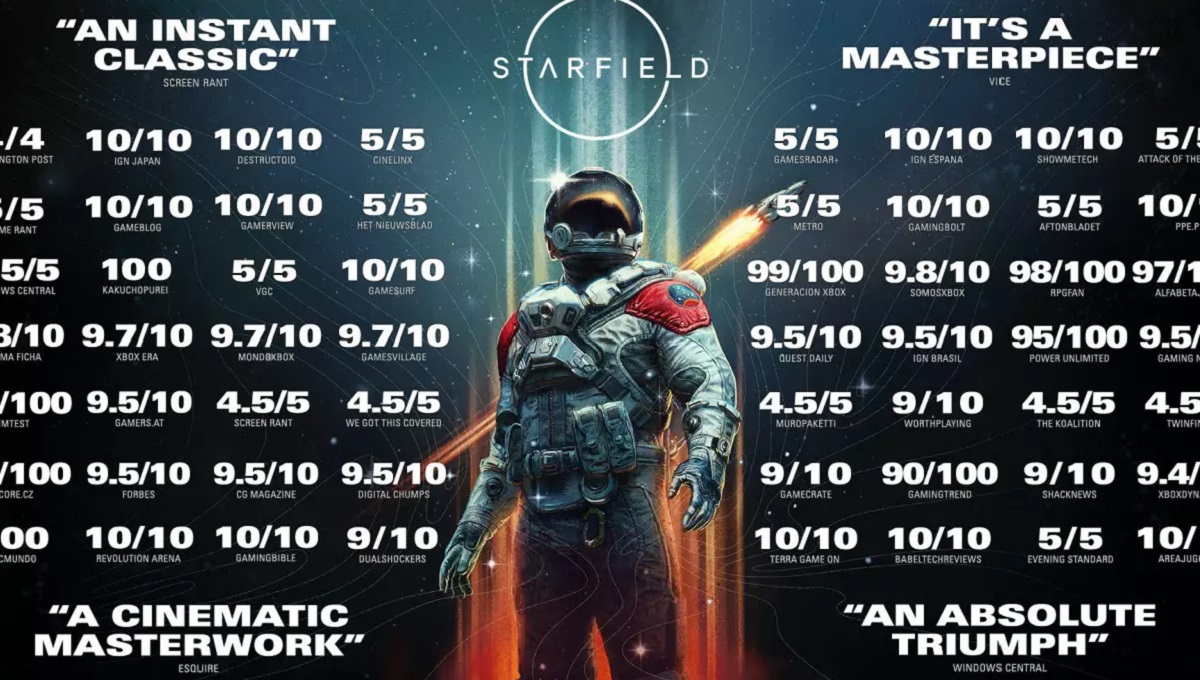 "Un triunfo absoluto para Bethesda": los desarrolladores de Starfield publican un vídeo de alabanza con críticas positivas de la prensa