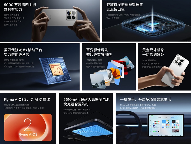 Smartphone buque insignia Meizu 22