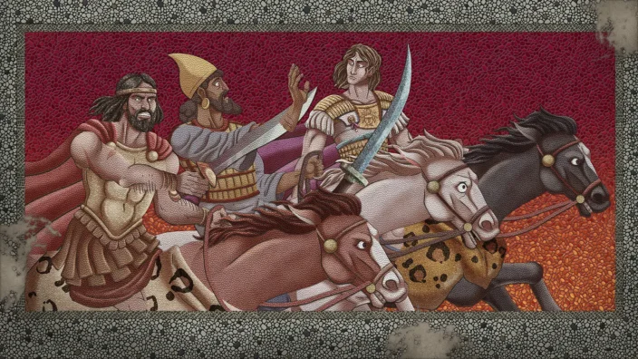 Animación de la aplicación Crónicas: Alejandro Magno