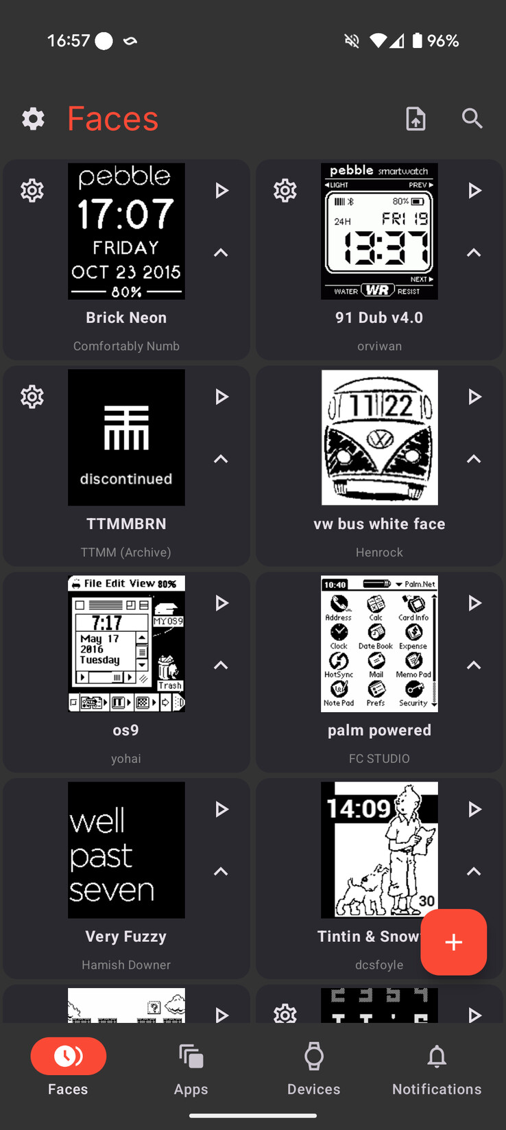 Esferas para relojes Pebble Esferas para relojes Pebble