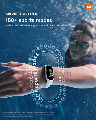 Xiaomi Smart Band 10 - parte inferior Xiaomi Smart Band 10 - parte inferior