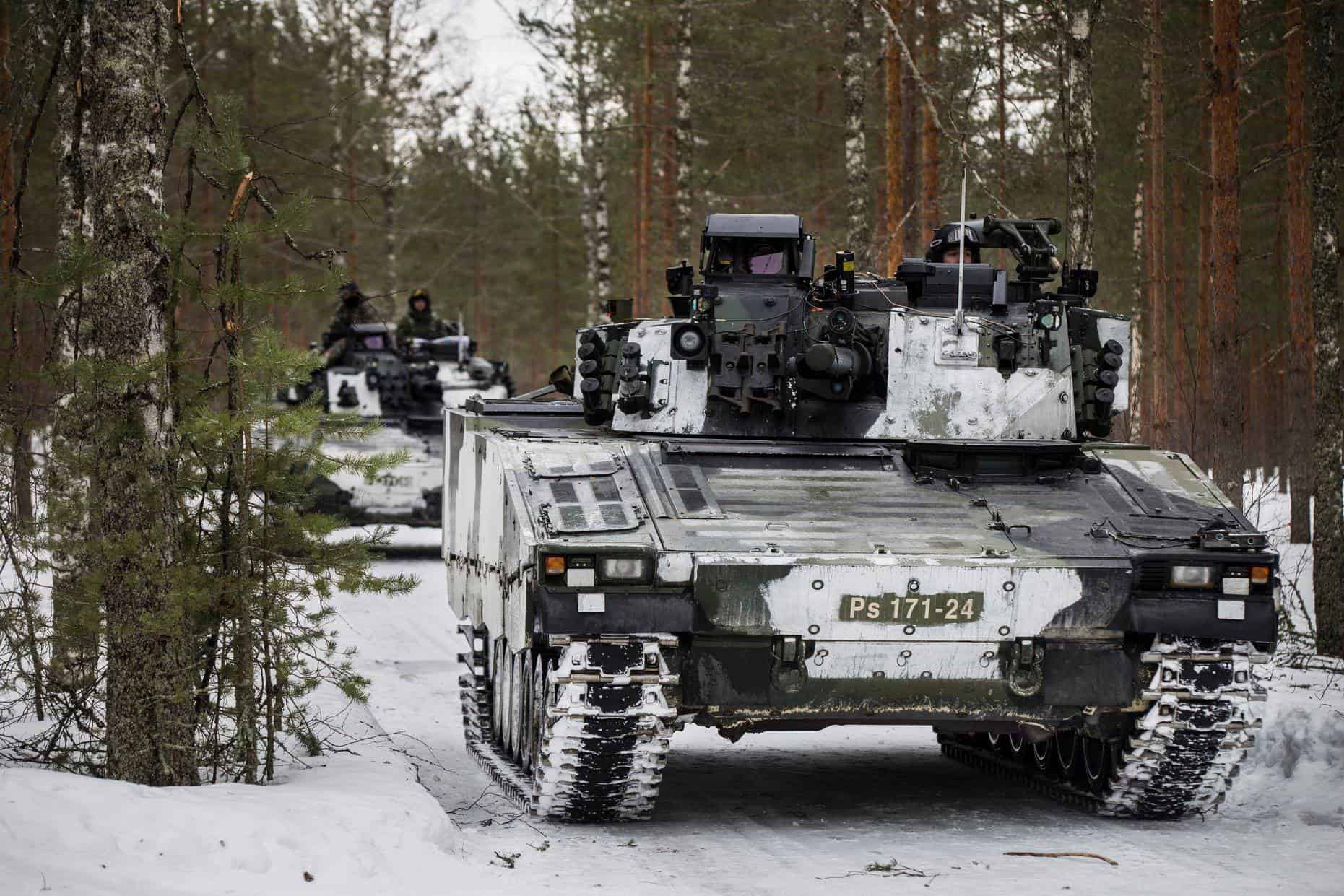 CV90 vehículo de combate de infantería. Ilustración: Ministerio de Defensa de Finlandia