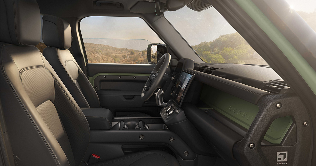 Interior de la Land Rover Defender Trophy Edition Interior de la Land Rover Defender Trophy Edition