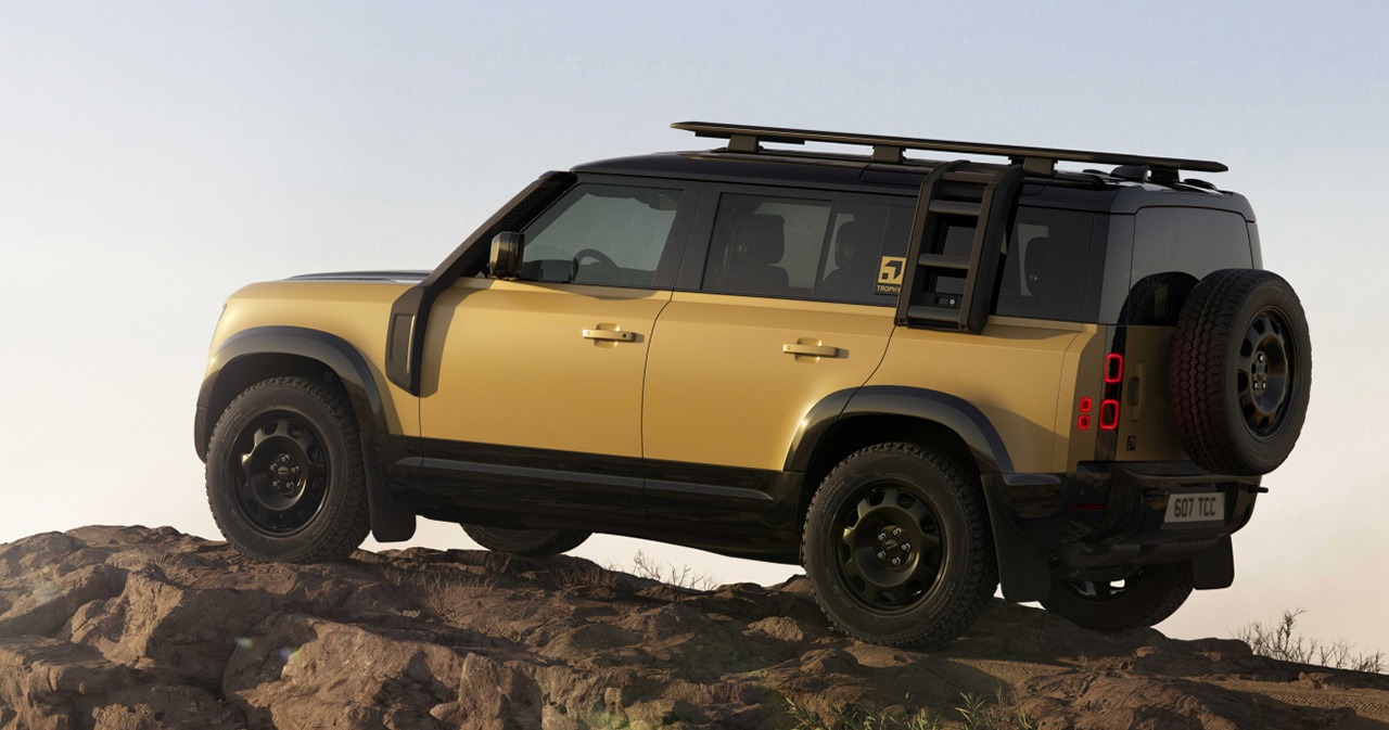 Defender Trophy Edition con llantas negras Defender Trophy Edition con llantas negras