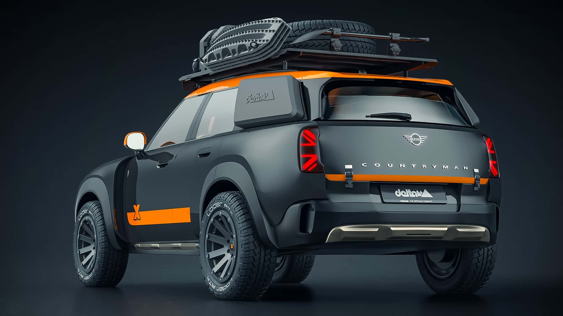 Mini Countryman en estilo de Dakar Rally, vista 1 Mini Countryman en estilo de Dakar Rally, vista 1