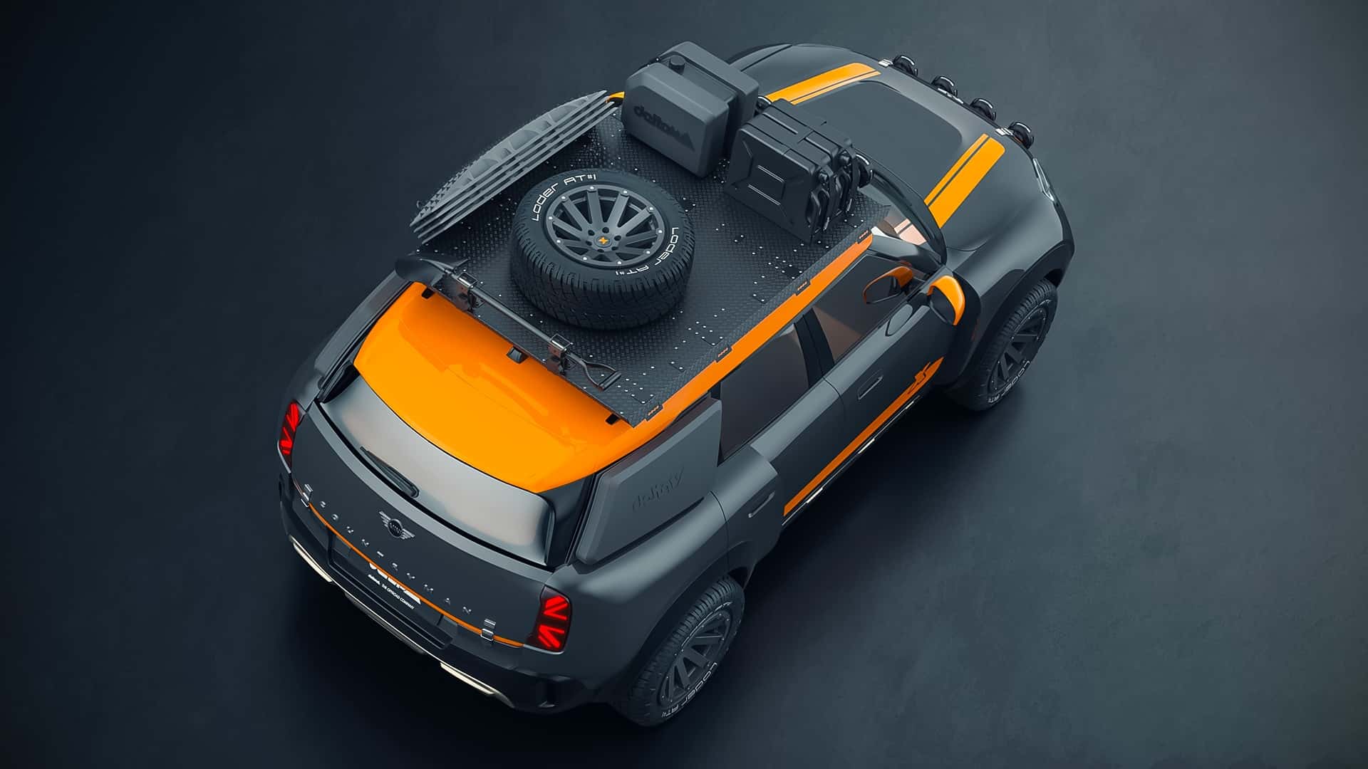 Mini Countryman en estilo de Dakar Rally, vista 3 Mini Countryman en estilo de Dakar Rally, vista 3