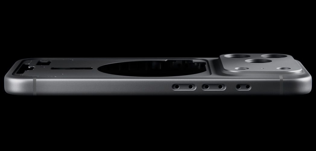 El cuerpo del iPhone 17 Pro. Ilustración: Apple