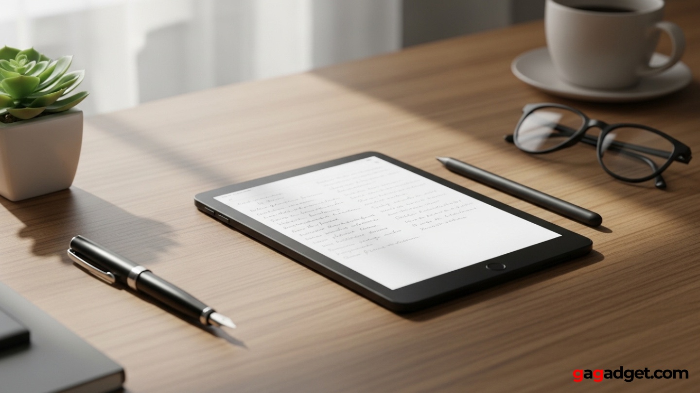 dispositivo para tomar notas sin papel