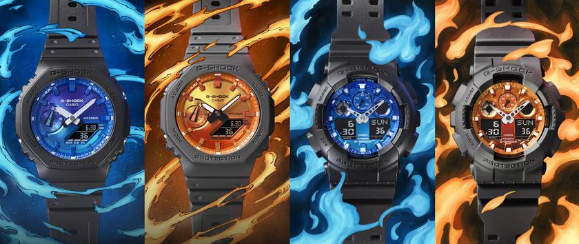 Reloj G-Shock Flame Inside con degradado azul Reloj G-Shock Flame Inside con degradado azul