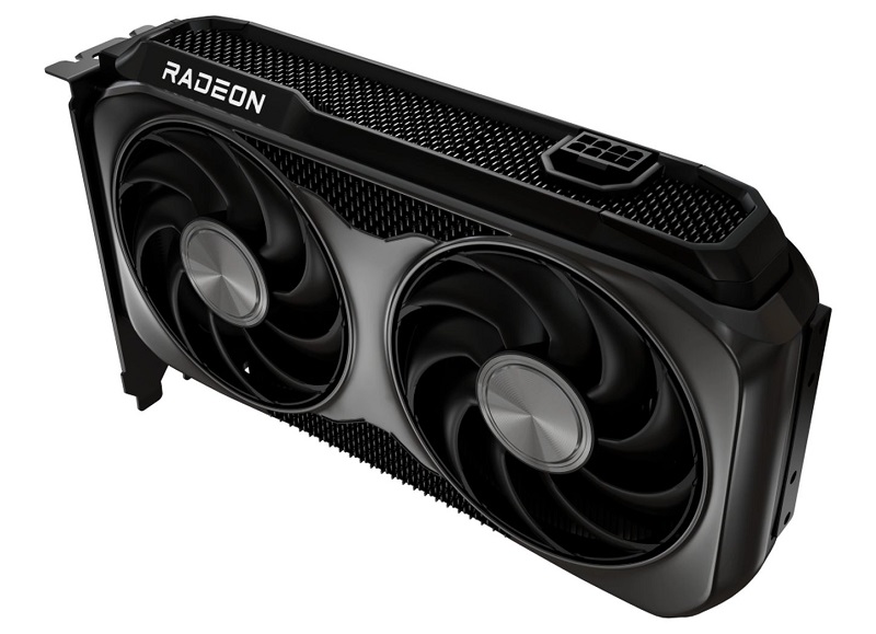 Tarjeta gráfica Radeon RX 9060 XT en acción Tarjeta gráfica Radeon RX 9060 XT en acción