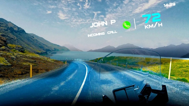 Casco de motocicleta Shoei GT-Air 3 Smart con pantalla AR