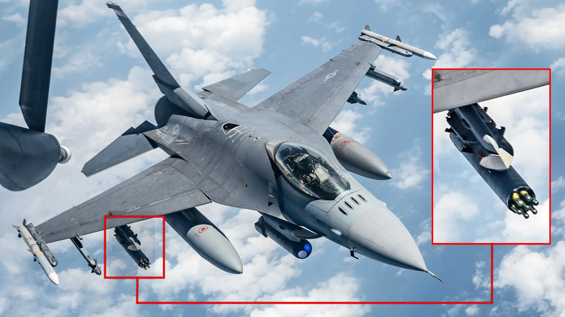 F-16 con misiles APKWS II F-16 con misiles APKWS II