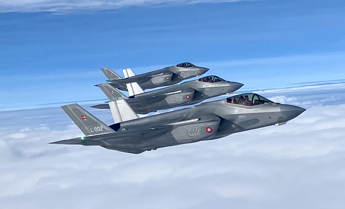 F-35A. Ilustración: Ministerio de Defensa Danés F-35A. Ilustración: Ministerio de Defensa Danés