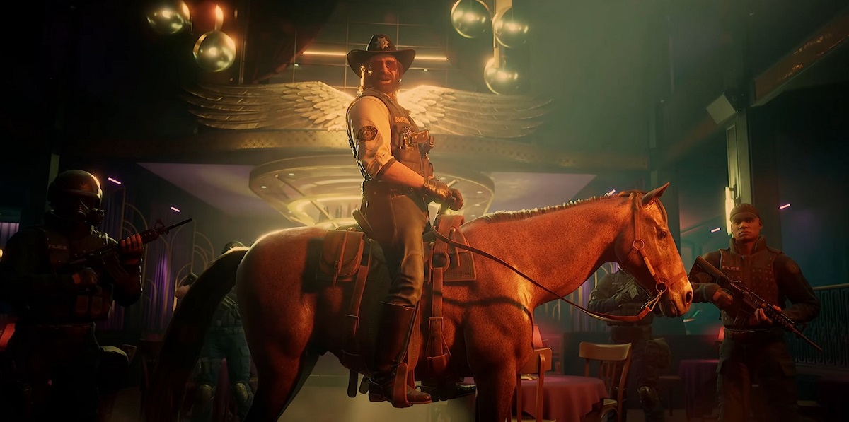 Chuck Norris a caballo y coloridos tiroteos con estrellas de Hollywood en el tráiler de lanzamiento de Crime Boss: Rockay City. Chuck Norris a caballo y coloridos tiroteos con estrellas de Hollywood en el tráiler de lanzamiento de Crime Boss: Rockay City.