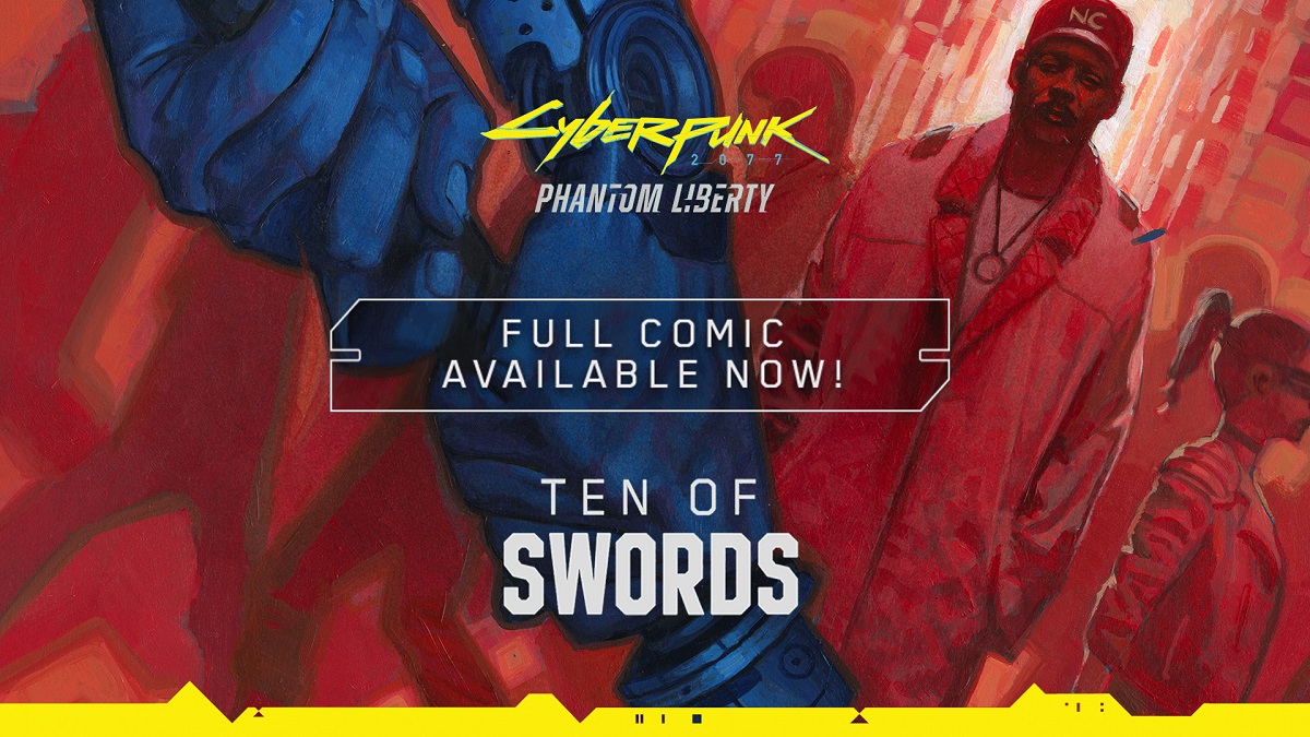 CD Projekt Red ha publicado un cómic digital gratuito, Ten of Swords, que cuenta la historia de la expansión Phantom Liberty de Cyberpunk 2077. CD Projekt Red ha publicado un cómic digital gratuito, Ten of Swords, que cuenta la historia de la expansión Phantom Liberty de Cyberpunk 2077.