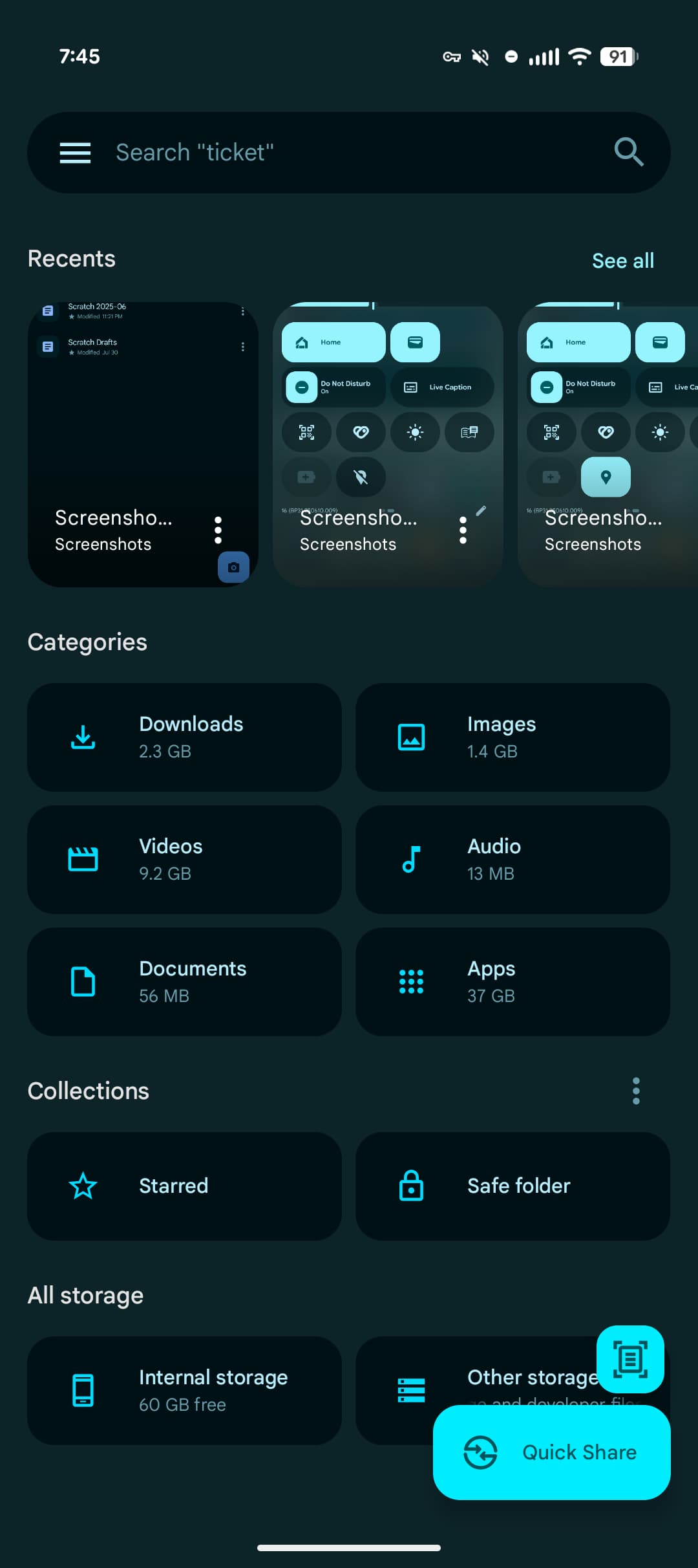 Files by Google - Interfaz Material You 1
