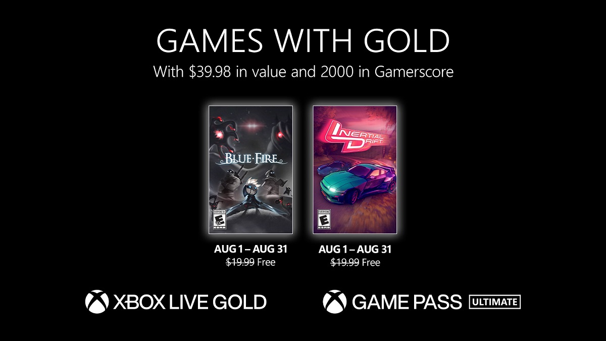 Los suscriptores de Xbox Live Gold recibirán dos grandes juegos en agosto, Blue Fire e Inertial Drift Los suscriptores de Xbox Live Gold recibirán dos grandes juegos en agosto, Blue Fire e Inertial Drift
