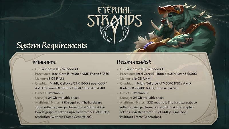 Ilustración para el juego Eternal Strands