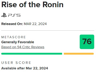 Un buen juego que podría haber sido mucho mejor: la crítica se reserva sus elogios para Rise of the Ronin-2 Un buen juego que podría haber sido mucho mejor: la crítica se reserva sus elogios para Rise of the Ronin-2