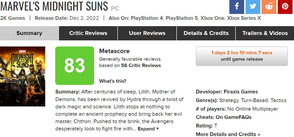 El juego es un éxito La crítica alaba Marvel's Midnight Suns, un juego táctico de Firaxis Studios-2 El juego es un éxito La crítica alaba Marvel's Midnight Suns, un juego táctico de Firaxis Studios-2