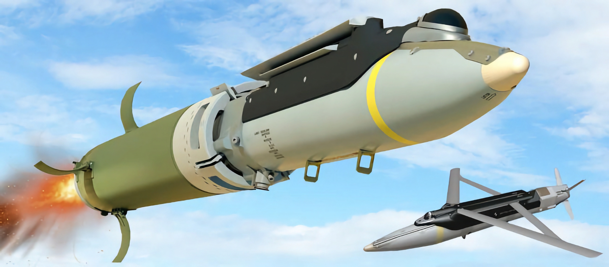 Estados Unidos ha enviado a Ucrania cohetes bomba GLSDB para HIMARS y M270 con un alcance de hasta 150 km. Estados Unidos ha enviado a Ucrania cohetes bomba GLSDB para HIMARS y M270 con un alcance de hasta 150 km.