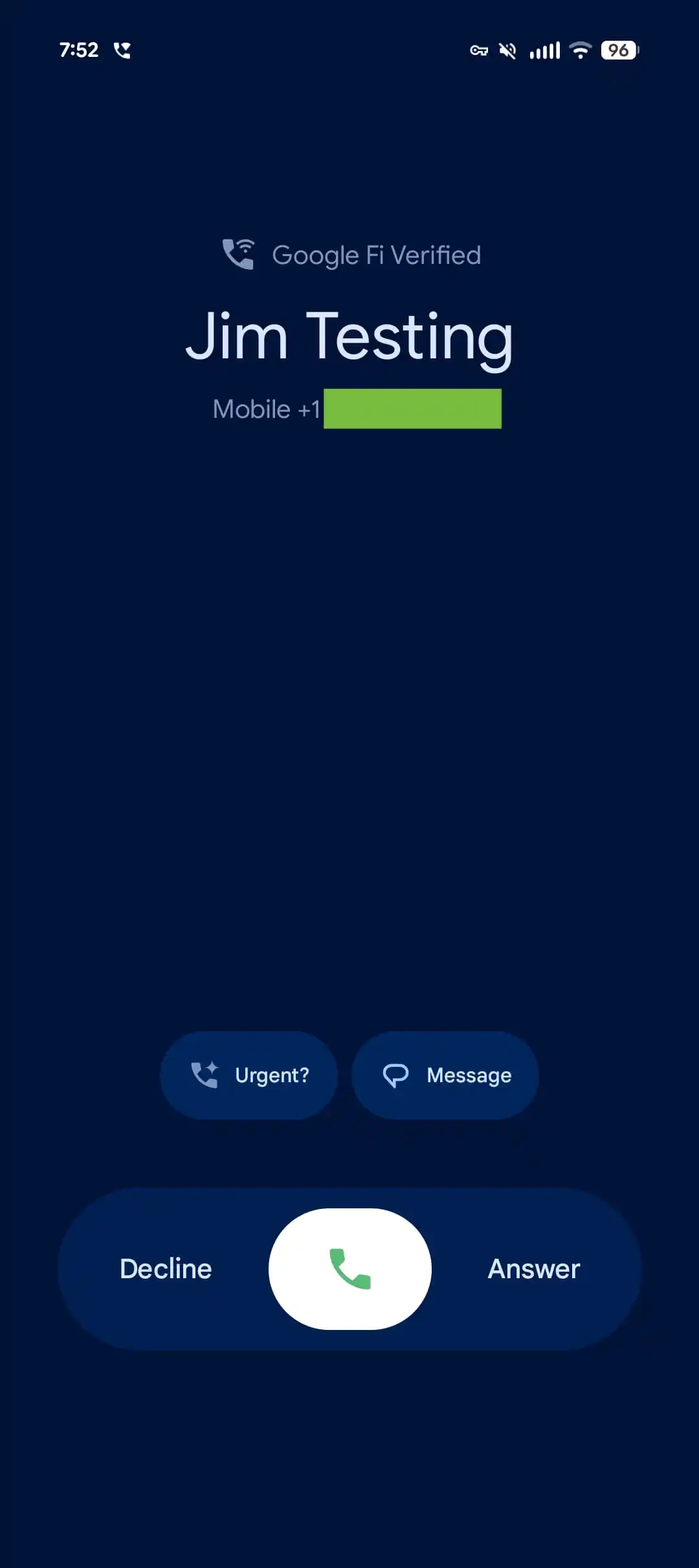 Pantalla de llamada en estilo Expresivo de Material 3 Pantalla de llamada en estilo Expresivo de Material 3
