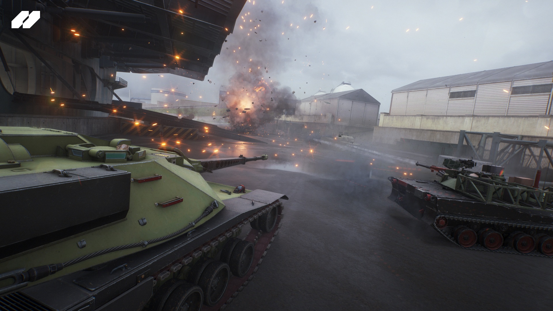 Captura de pantalla del juego World of Tanks: HEAT sin interfaz