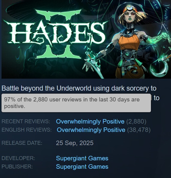 Otra imagen del juego Hades II