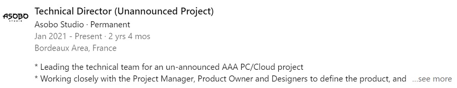 Los desarrolladores de A Plague Tale de Asobo Studio están trabajando en un nuevo proyecto de gran presupuesto para PC y servicios en la nube-2 Los desarrolladores de A Plague Tale de Asobo Studio están trabajando en un nuevo proyecto de gran presupuesto para PC y servicios en la nube-2