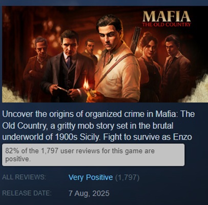 Una imagen de Mafia: The Old Country.