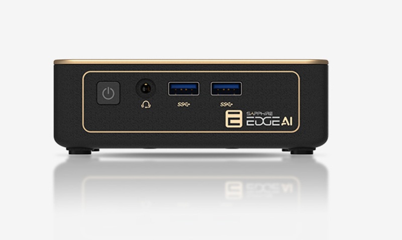 Conexiones y puertos del mini-PC Sapphire Edge AI Conexiones y puertos del mini-PC Sapphire Edge AI