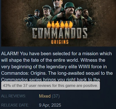 Imagen del juego Commandos: Origins